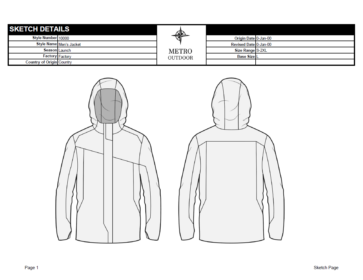 Tech Pack Template